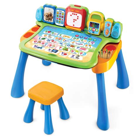 Explore the alphabet, numbers, counting, music, shapes, colors, the human body,. . Vtech explore and write activity desk